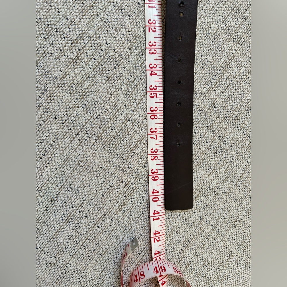 Michael Kors REVERSIBLE White & Brown Leather Belt - Picture 4 of 5